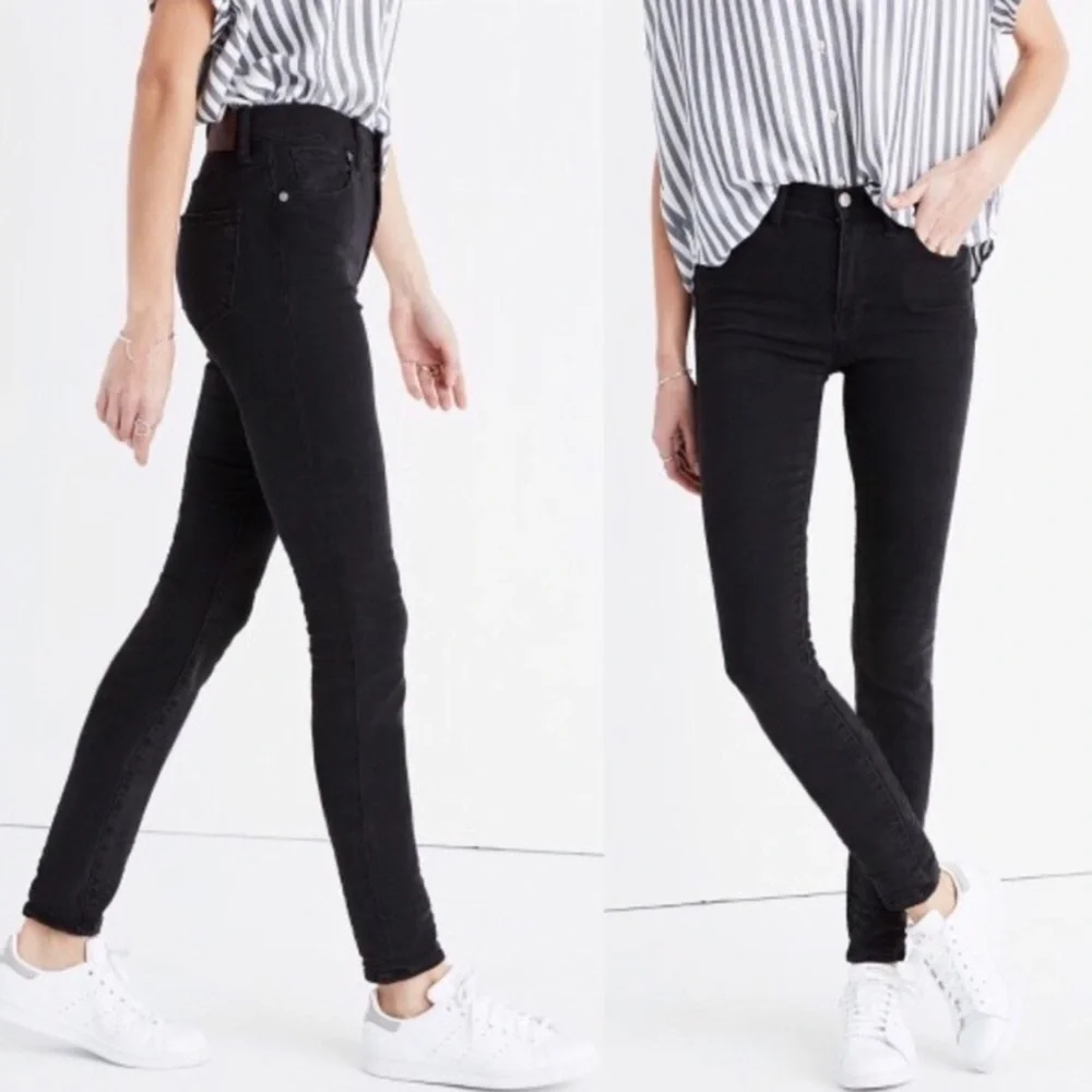 Madewell Black 9” High Riser Skinny Skinny Jeans - Picture 2 of 11